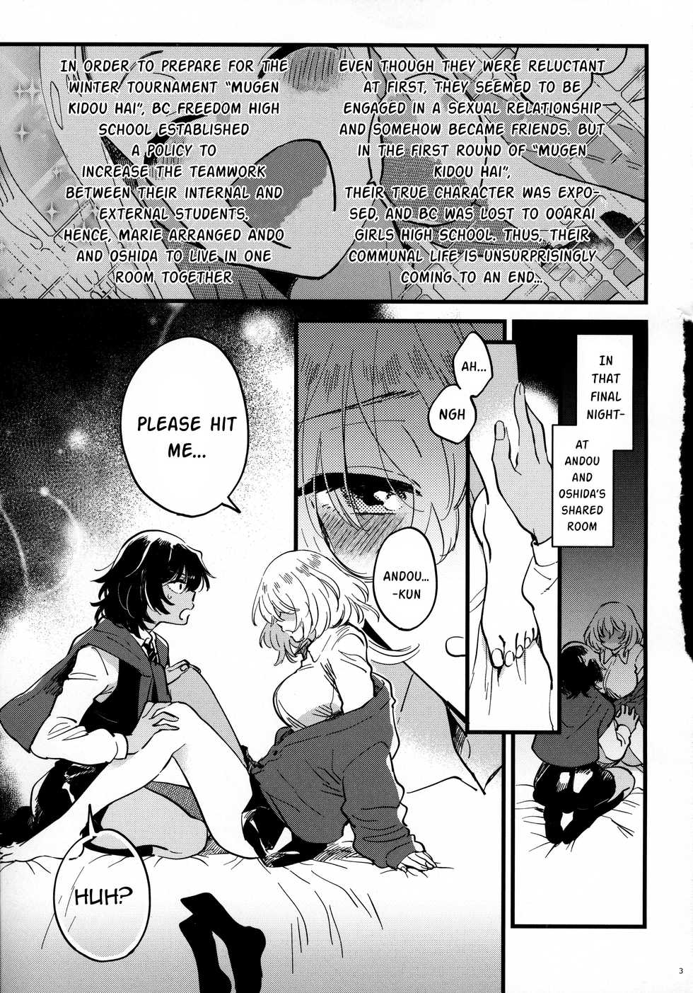 (C97) [Sonotaozey (Yukataro)] ANDO/OSHIDA,motto Nakayoku! (Girls und Panzer) [English] [Kurineko] - Page 2