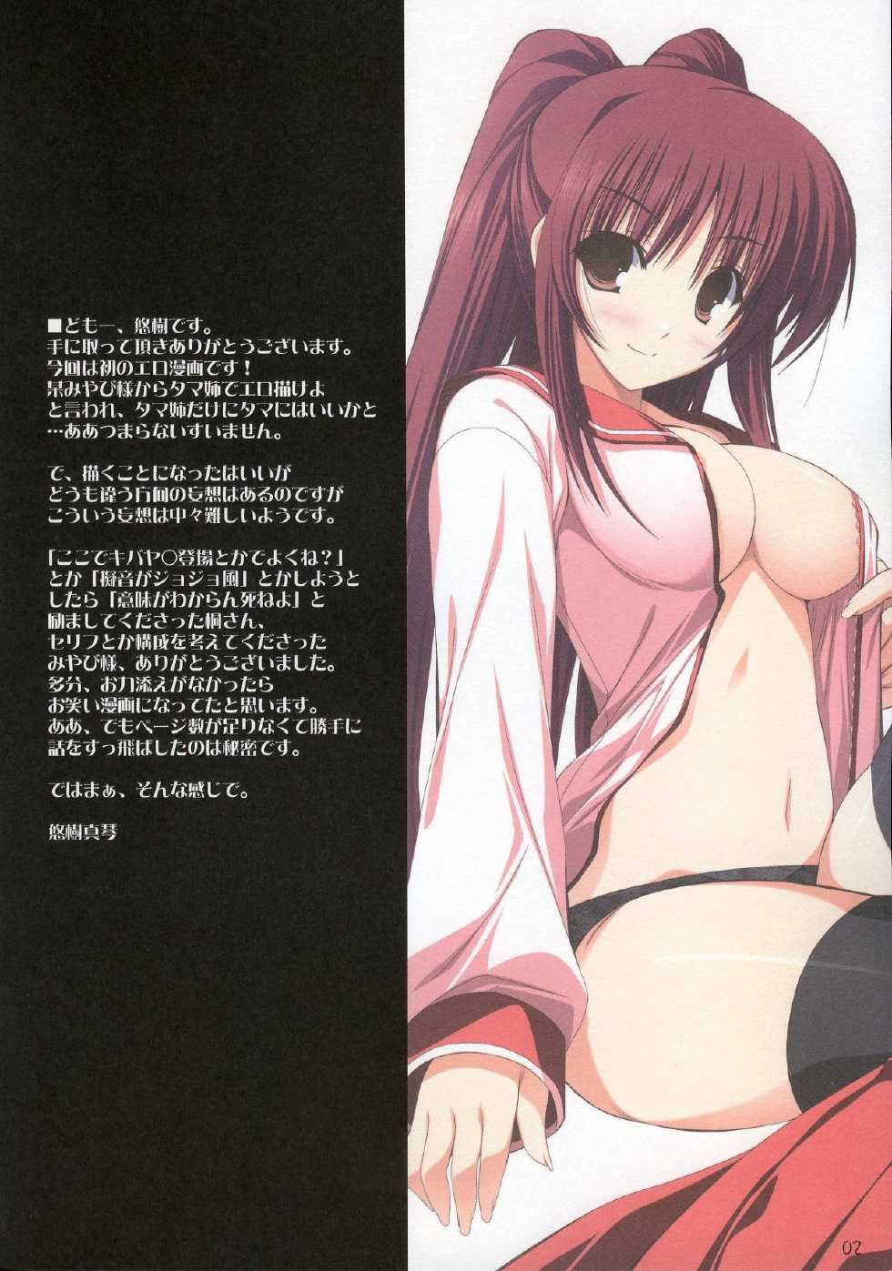 (C73) [RADIANT (Yuuki Makoto)] Tama-nee no Nanika(Kari) (ToHeart 2) - Page 2