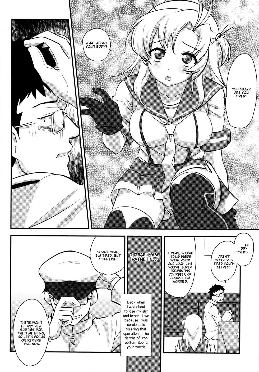 (Zettai Kaiiki Nagoya Ensei) [Kitsune (Tachikawa Negoro)] Daijoubu? Tsukarete naai? Jaa Kinugasa-san to Ecchi Shiyo ♥ | You okay? Are you tired? No? Then let's have sex! ♥ (Kantai Collection -KanColle-) [English] [FeeedTL] - Page 19