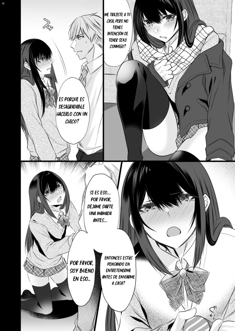 [Kaochuu Kingdom (Sisei)] Densha de Mainichi Tonari ni Suwatte kuru Kawaii Ko ga Josou shita Otoko datta | The Cute Girl Who Sat Next to Me on the Train Everyday is Actually A Crossdressing Guy [Spanish] [bananare22] [Digital] - Page 9