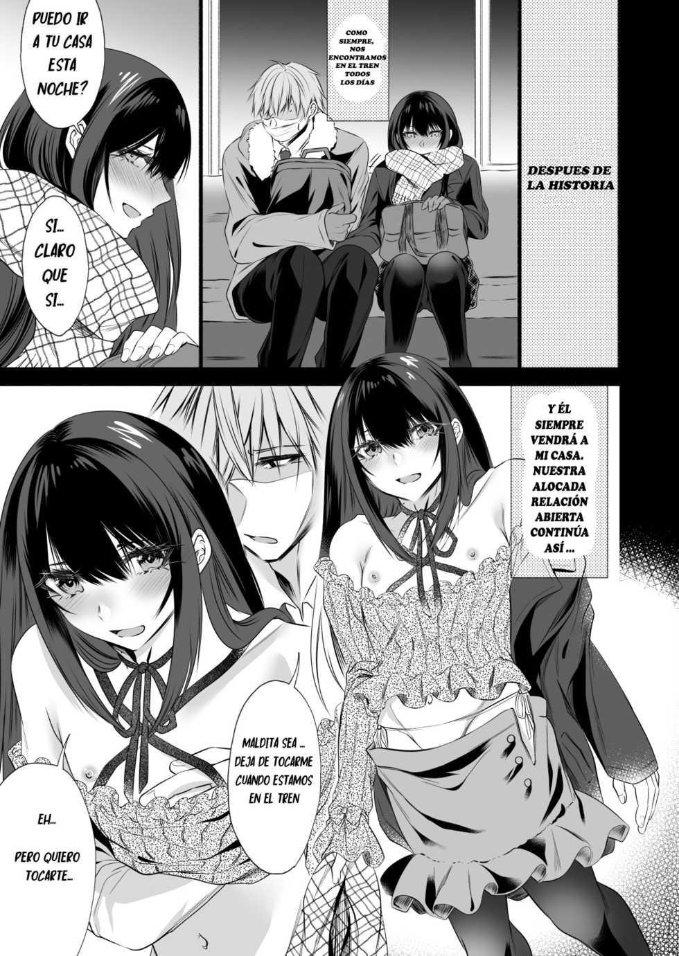 [Kaochuu Kingdom (Sisei)] Densha de Mainichi Tonari ni Suwatte kuru Kawaii Ko ga Josou shita Otoko datta | The Cute Girl Who Sat Next to Me on the Train Everyday is Actually A Crossdressing Guy [Spanish] [bananare22] [Digital] - Page 35