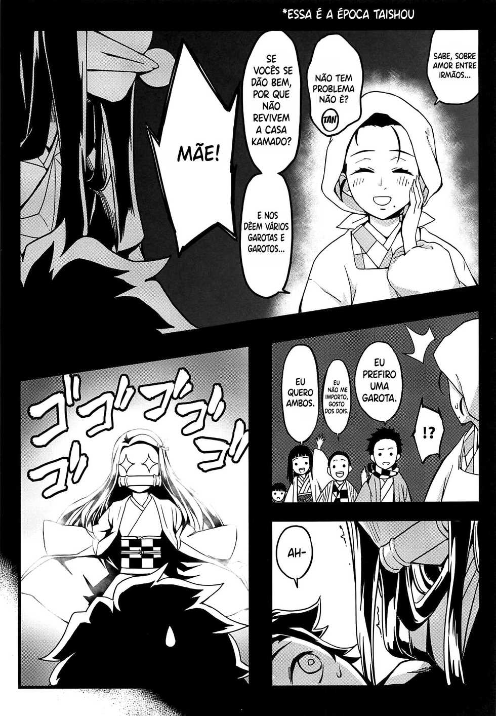 (C97) [San Se Fang (NekoWeapons)] Oniimo no Nin | Demon Sister's Pregnancy (Kimetsu no Yaiba) [Portuguese-BR] [hentaikai.com] - Page 8