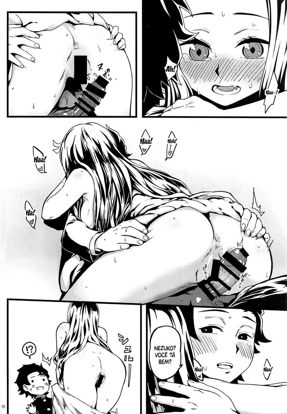 (C97) [San Se Fang (NekoWeapons)] Oniimo no Nin | Demon Sister's Pregnancy (Kimetsu no Yaiba) [Portuguese-BR] [hentaikai.com] - Page 17