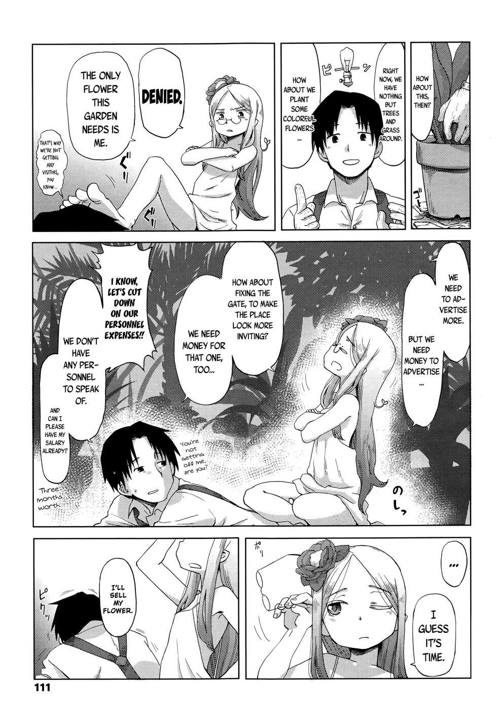 [Uchuu Ika] Hana no Kokoro to Keieijutsu | The Heart of a Flower, and its Care (Towako Go) [English] {CapableScoutMan & bigk40k} - Page 7