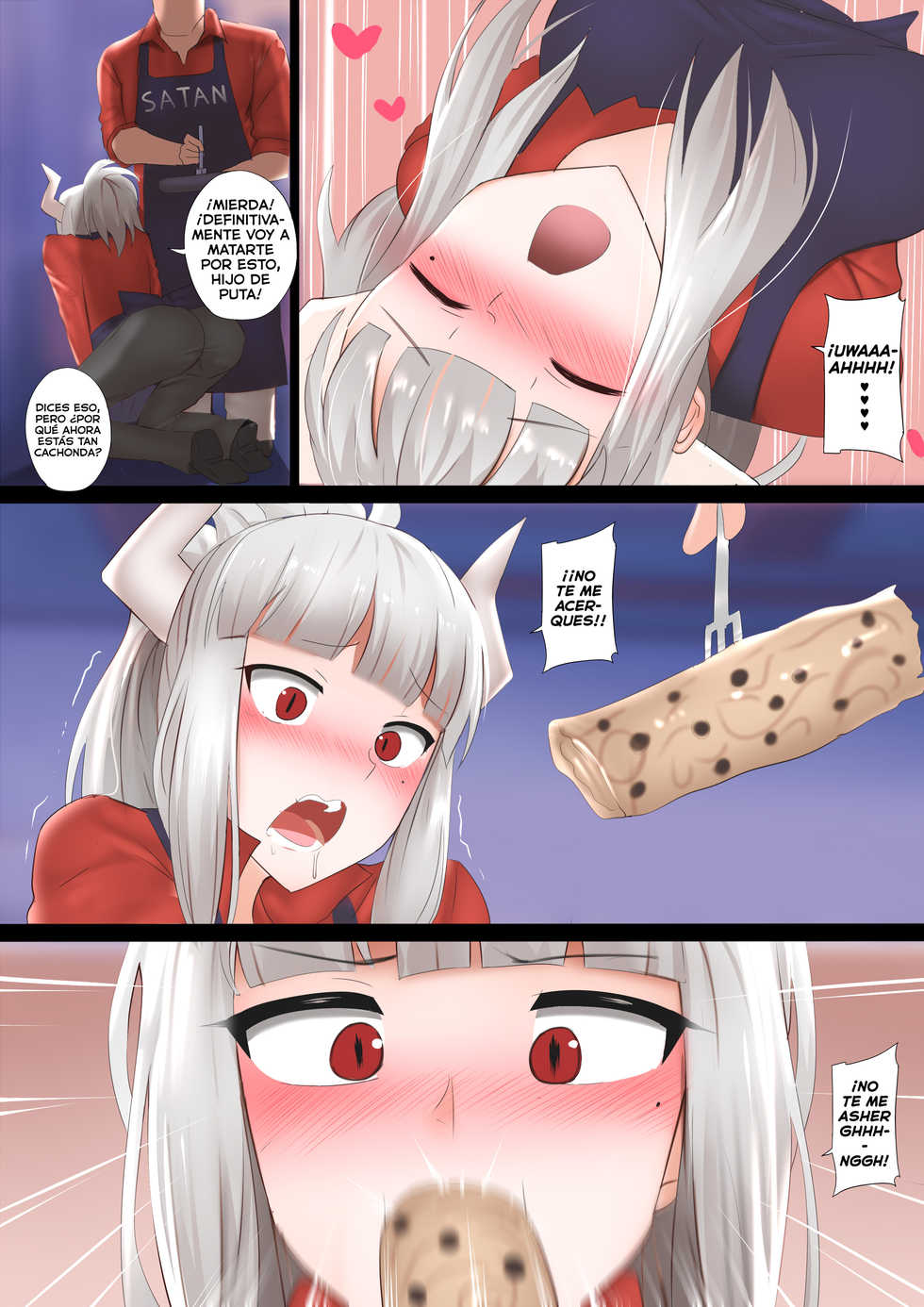 [Ginhaha] Pancakes Challenge | Desafío de Panqueques (Helltaker) [Spanish] [HGnF] - Page 5