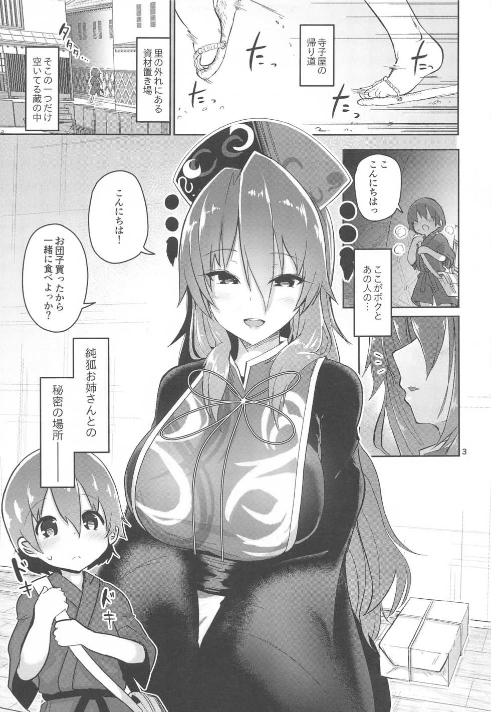 (Akihabara Chou Doujinsai) [Komamesugata (Akure Ekuto)] Tsuyudaku Ecchi no Junko-san (Touhou Project) - Page 3