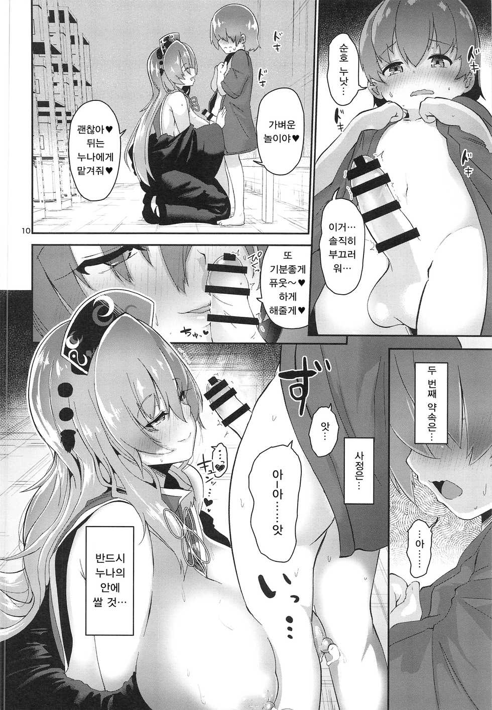 (Akihabara Chou Doujinsai) [Komamesugata (Akure Ekuto)] Tsuyudaku Ecchi no Junko-san | 땀투성이 섹스의 순호씨 (Touhou Project) [Korean] - Page 10