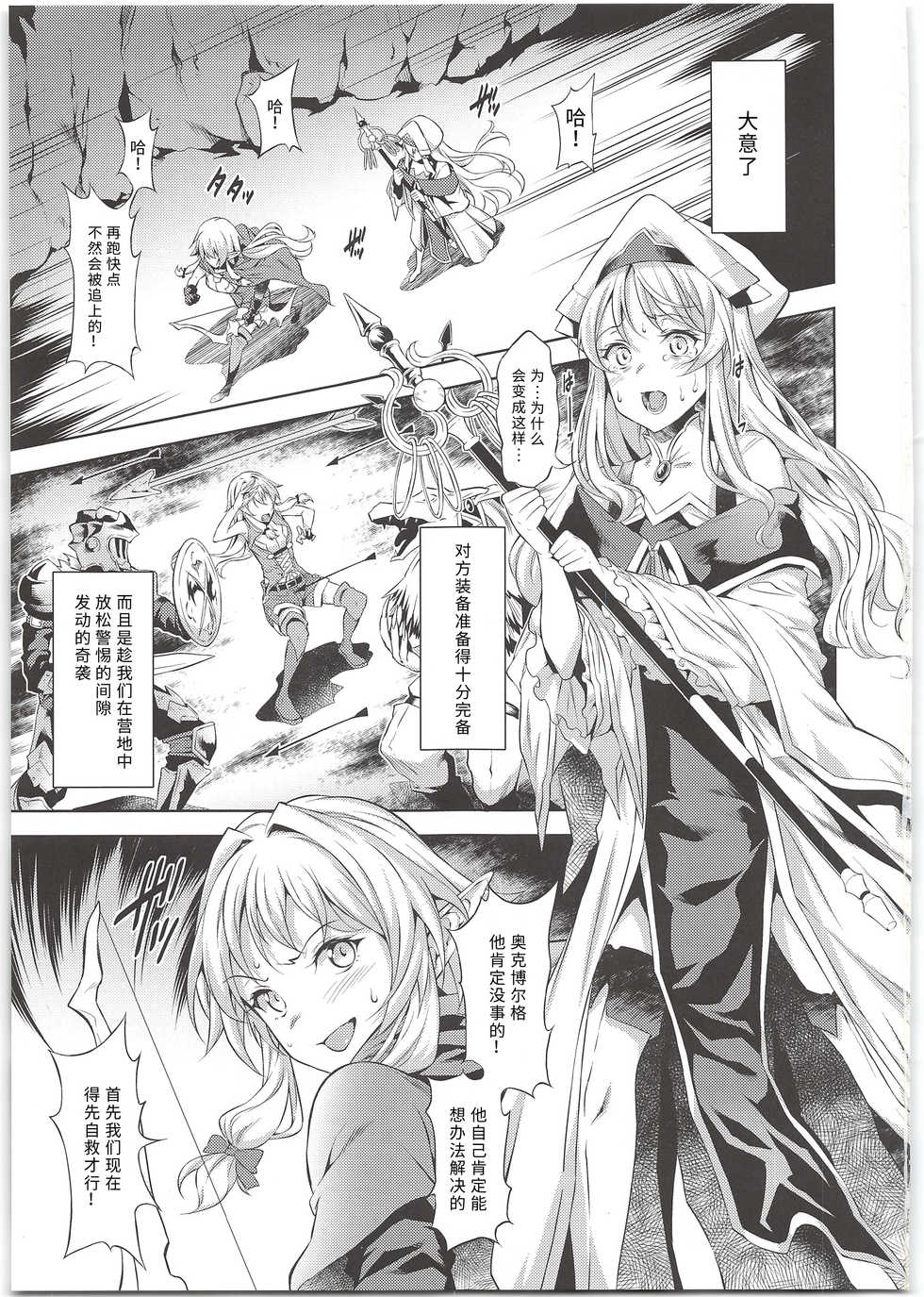 (C95) [P.Y.WORKS (Nyuutora)] sacrifice (Goblin Slayer) [Chinese] [不可视汉化] - Page 3