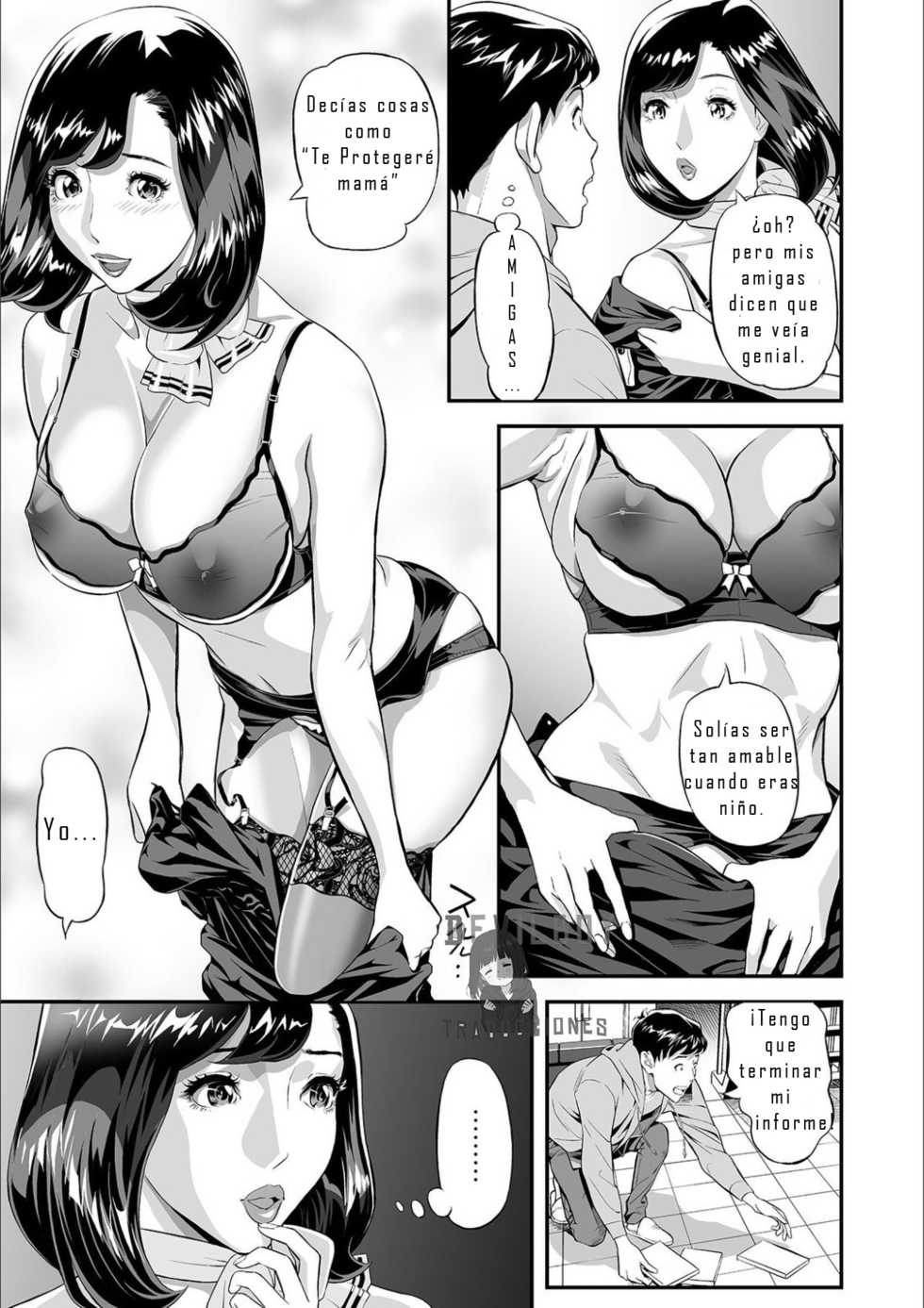 [Hara Shigeyuki] Mama Moe ~Haha o Bikou Shite Mita Ken~ | Mama Moe ~That Time When I Followed My Mom~ (Web Comic Toutetsu Vol. 55) [Spanish] - Page 3