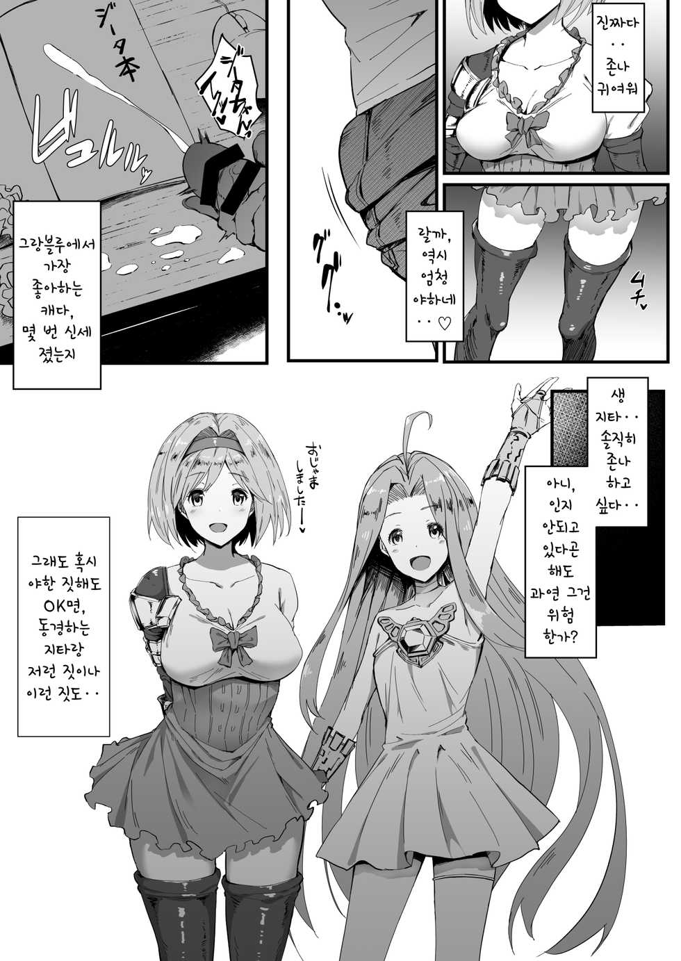 (C95) [Yawaraka Taiyou] Djeeta-chan Onaho-ka | 지타 자위홀화 (Granblue Fantasy) [Korean] - Page 4