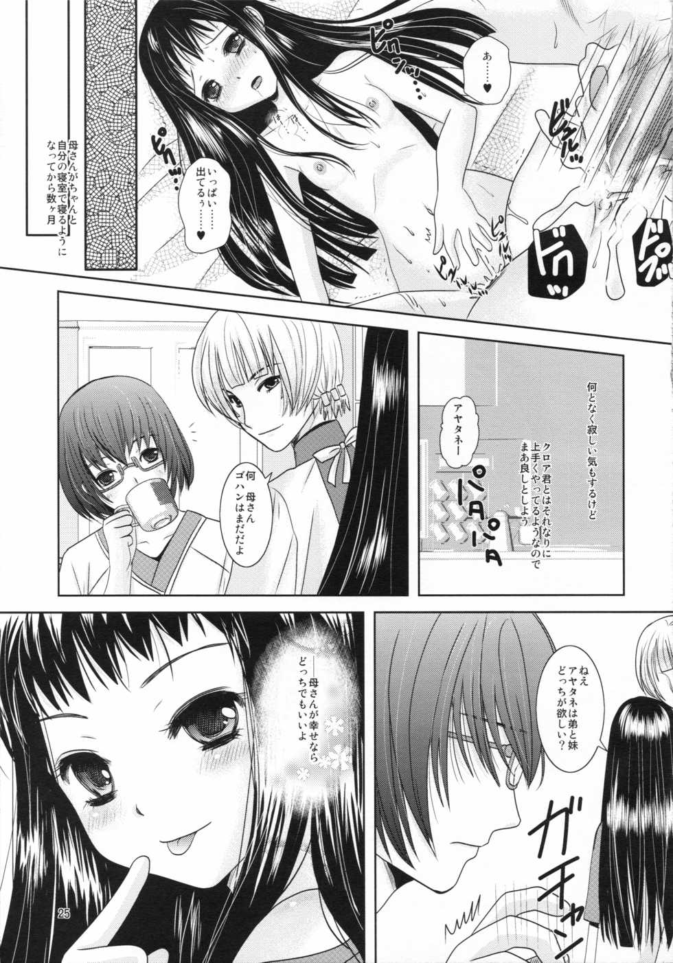 (C78) [Inudrill Lolita Engine  (Inumori Sayaka)] Boku no Kaa-san ga Konna ni Kawaii no wa Shiyou (Ar Tonelico 2) - Page 25