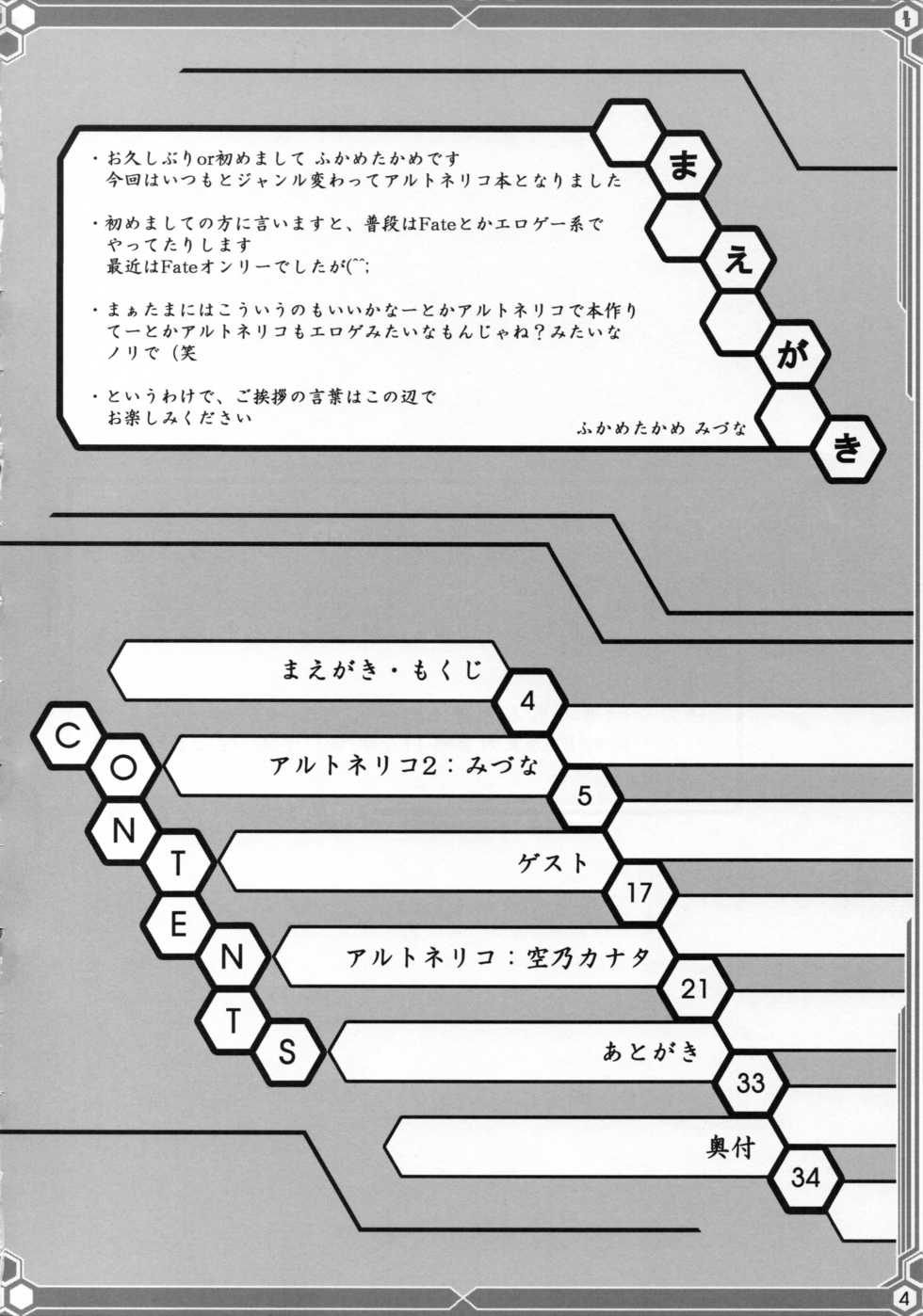 [Fukame Takame (Mizuna, Sorano Kanata)] Yuuyosisanhana (Ar Tonelico 2) - Page 3