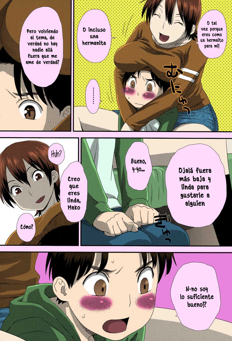 [Kudou Hisashi] Okkina Kanojo | Big Girlfriend (COMIC Ero-Tama 2015-05 Vol. 8) [Spanish] [Stick Horse] [Colorized] - Page 4