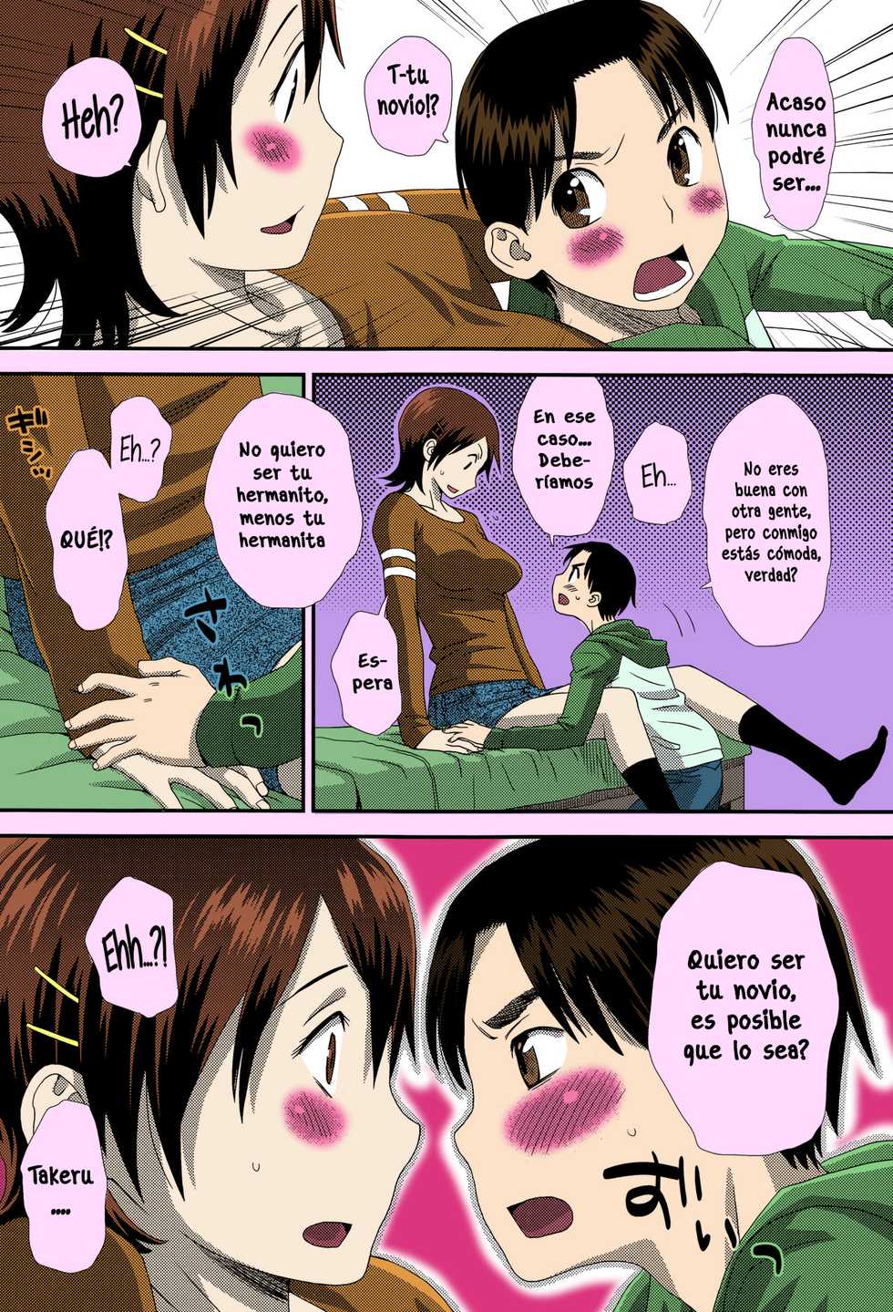 [Kudou Hisashi] Okkina Kanojo | Big Girlfriend (COMIC Ero-Tama 2015-05 Vol. 8) [Spanish] [Stick Horse] [Colorized] - Page 5