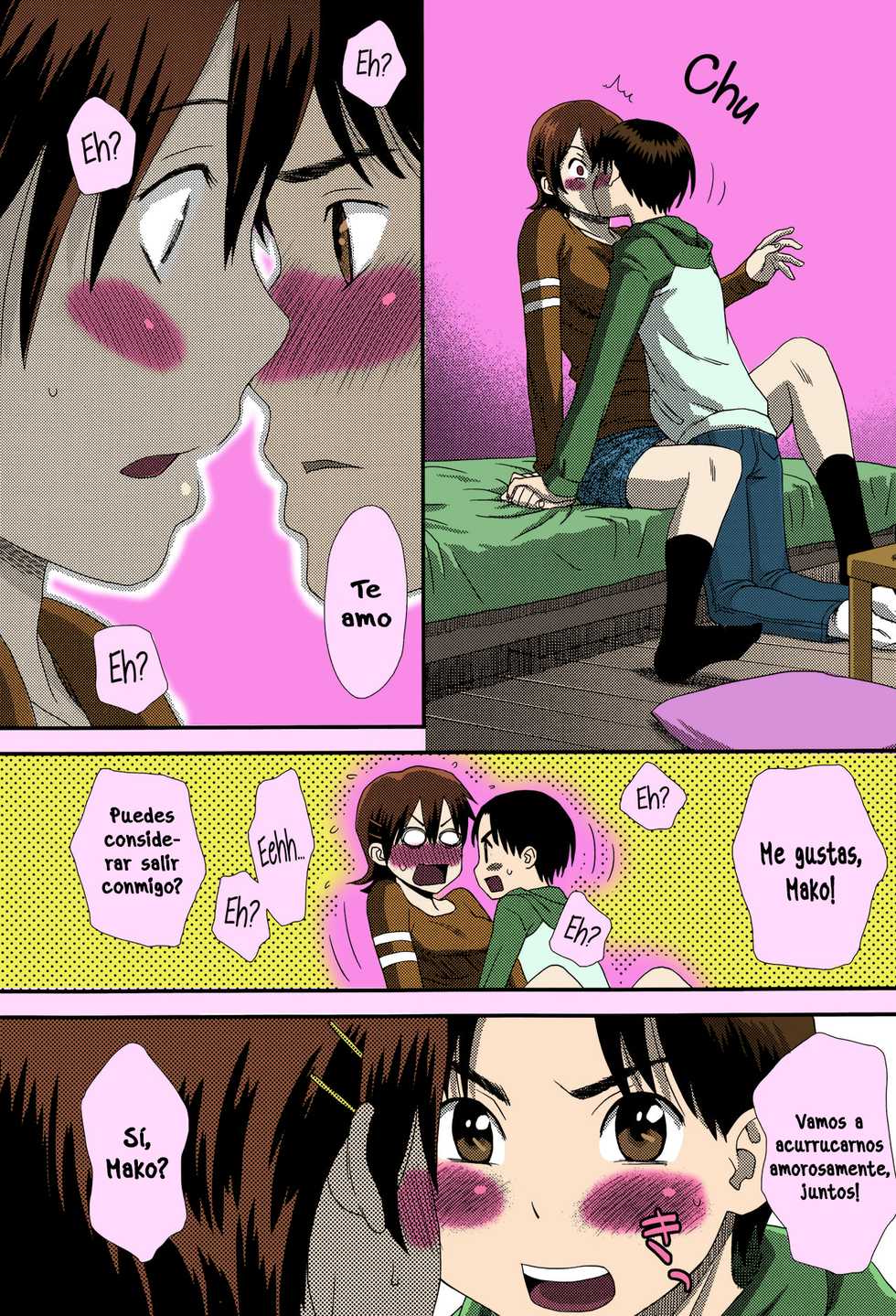 [Kudou Hisashi] Okkina Kanojo | Big Girlfriend (COMIC Ero-Tama 2015-05 Vol. 8) [Spanish] [Stick Horse] [Colorized] - Page 6