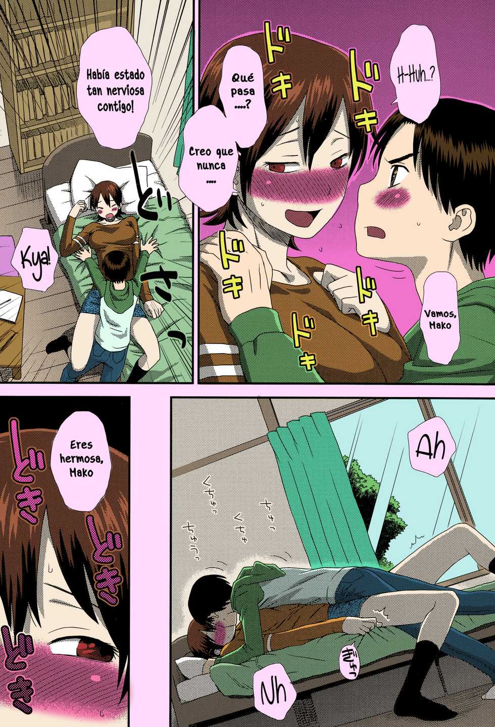 [Kudou Hisashi] Okkina Kanojo | Big Girlfriend (COMIC Ero-Tama 2015-05 Vol. 8) [Spanish] [Stick Horse] [Colorized] - Page 7