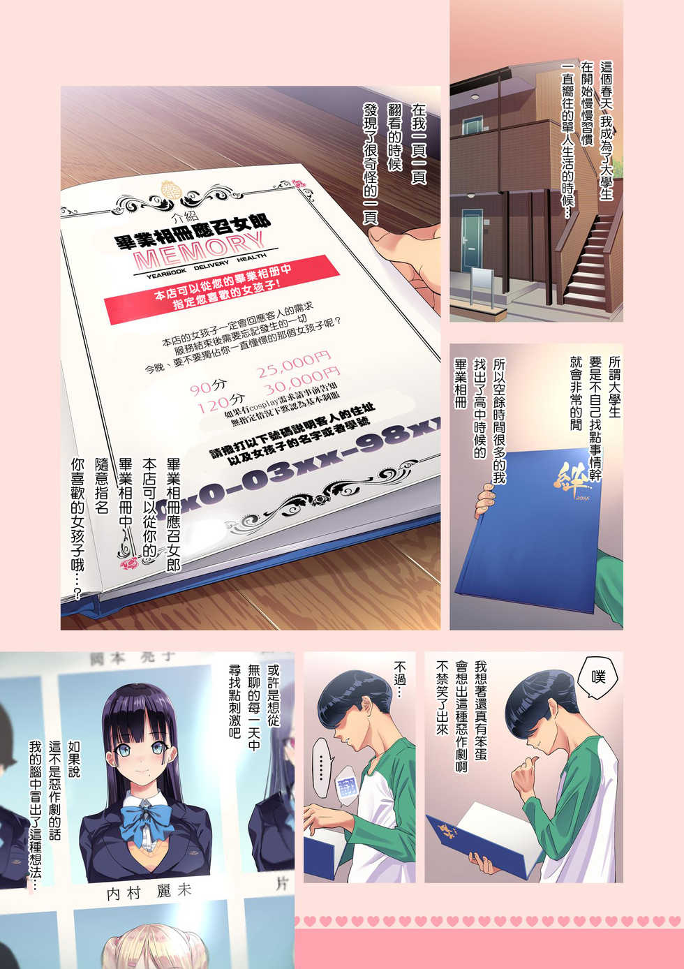 [KAEdeLIC (Kaedeko)] SotsuAl DeliHeal -Sotsugyou Album kara Classmate o Shimei Dekiru Fushigi na DeliHeal-[Chinese][大小姐汉化] - Page 2