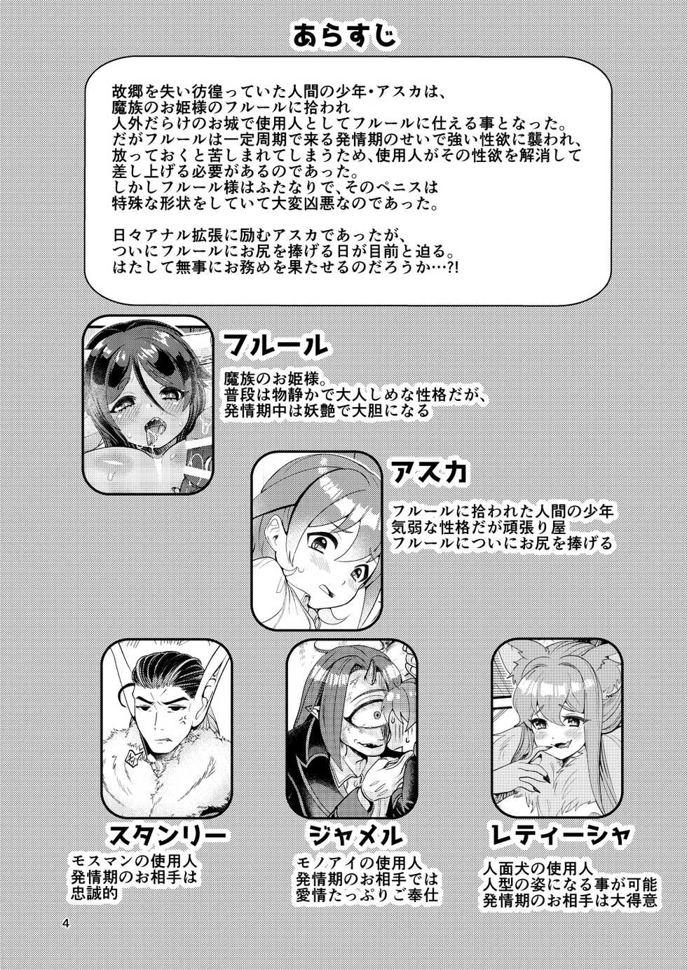 [Letitia no Ohirune (Chifuyu)] Mazoku Hime Fleur no Hatsujouki 4 [Digital] - Page 4