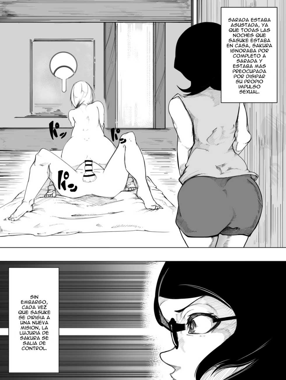 [RAMU] Sakura x Futanari Sarada (Boruto) [Spanish] [m2mwk2] - Page 2