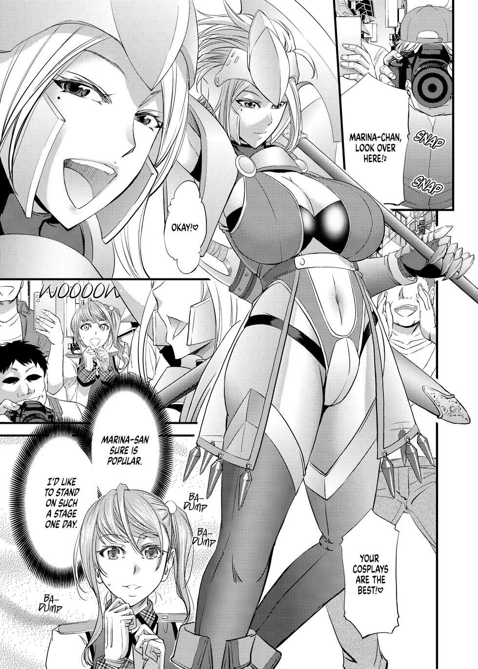 [Monji Koubou (Kikuichi Monji)] Akogare Shemale Layer to HameCos Rinkan | Gangbang with my Idolized Shemale Cosplayer [English] [Decensored] [Sample] {FuDeORS} - Page 2