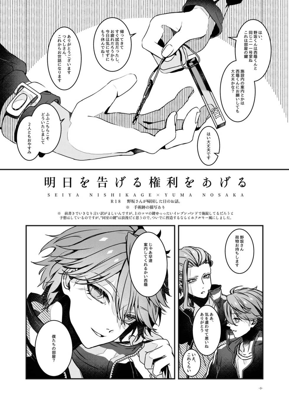 [Otewo Haisyaku. (Yukina)] Ashita o Tsugeru Kenri o Ageru (Inazuma Eleven) [Digital] - Page 2