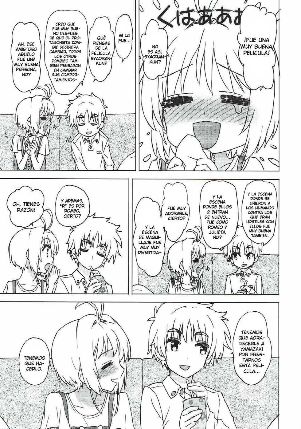 (COMIC1☆11) [MURDERHOUSE (Workaholic)] Sakura to Syaoran to Warm Bodies (Cardcaptor Sakura) [Spanish] - Page 10