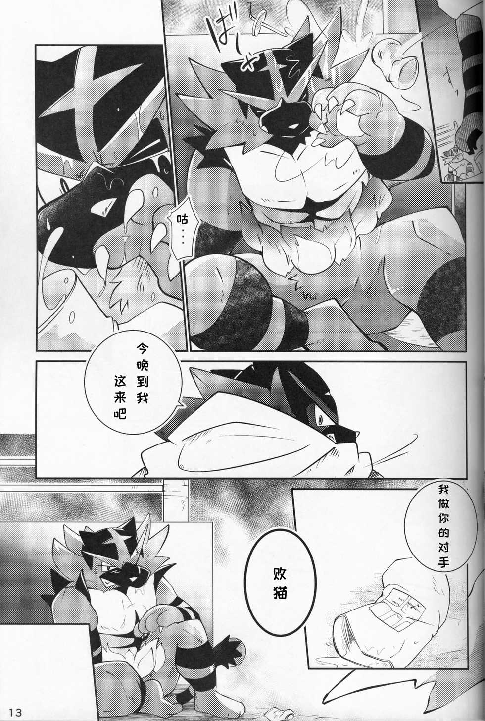 (Kemoket 8) [Kemono no Koshikake (Azuma Minatu)] Tougi-ba no Make Neko | 斗技场的败猫 (Pokémon) [Chinese] [虾皮汉化组] - Page 13