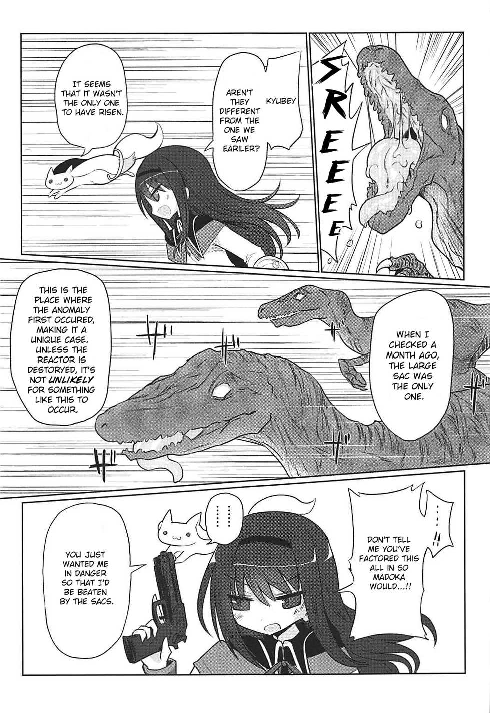 (Mou Nanimo Kowakunai 29) [Shadan Katsudoh (Kyuusuikei)] Fellatiosaurus VS Mahou Shoujo Chuuhen (Puella Magi Madoka Magica) [English] [Shady Dealer] - Page 14