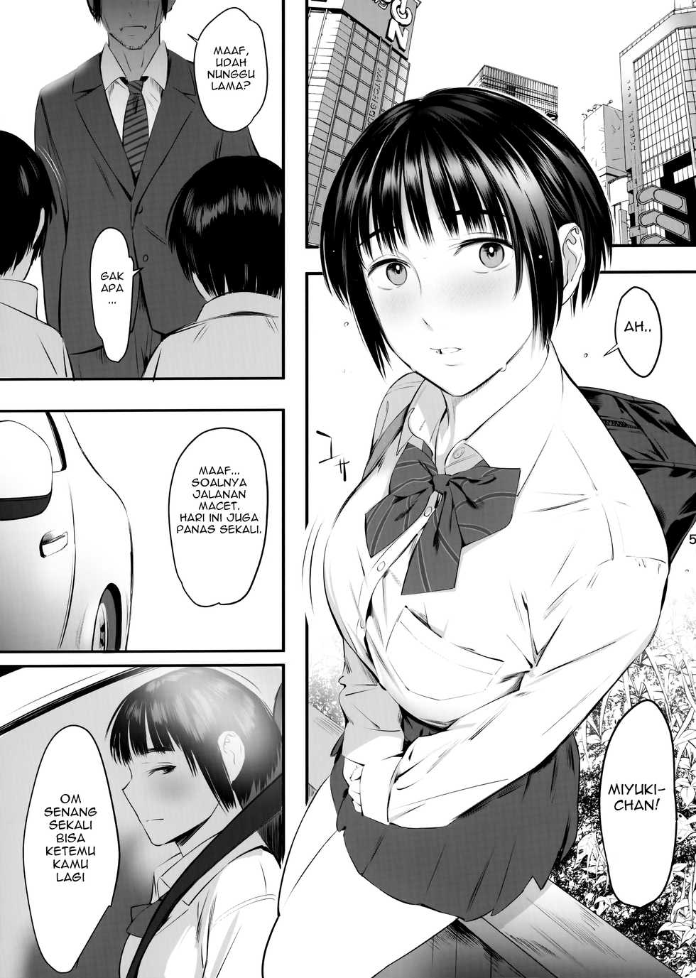 (C95) [Hanamuguri (Tomiyama Akiji)] Okozukai Kasegi no Amai Koe 2 | Suara Merdu Pencari Uang Jajan Tambahan 2 [Indonesian] [Gagak_Ireng] - Page 5