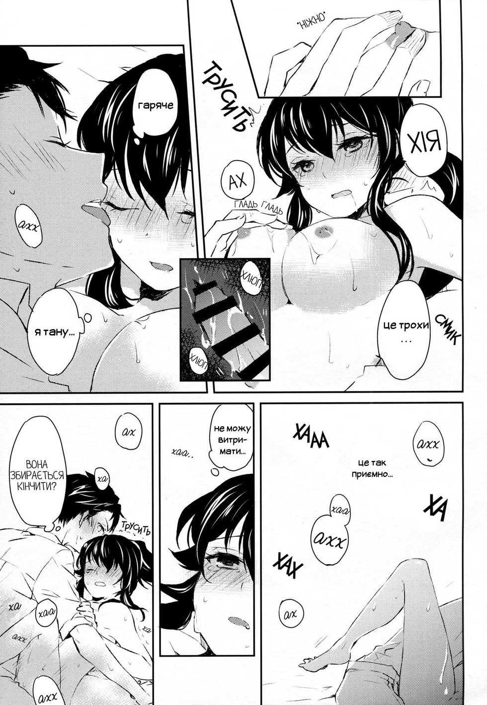 (COMIC1☆9) [Rosapersica (Ichinomiya)] Yoru Yahagi (Kantai Collection -KanColle-) [Ukrainian] [SOFKO] - Page 28