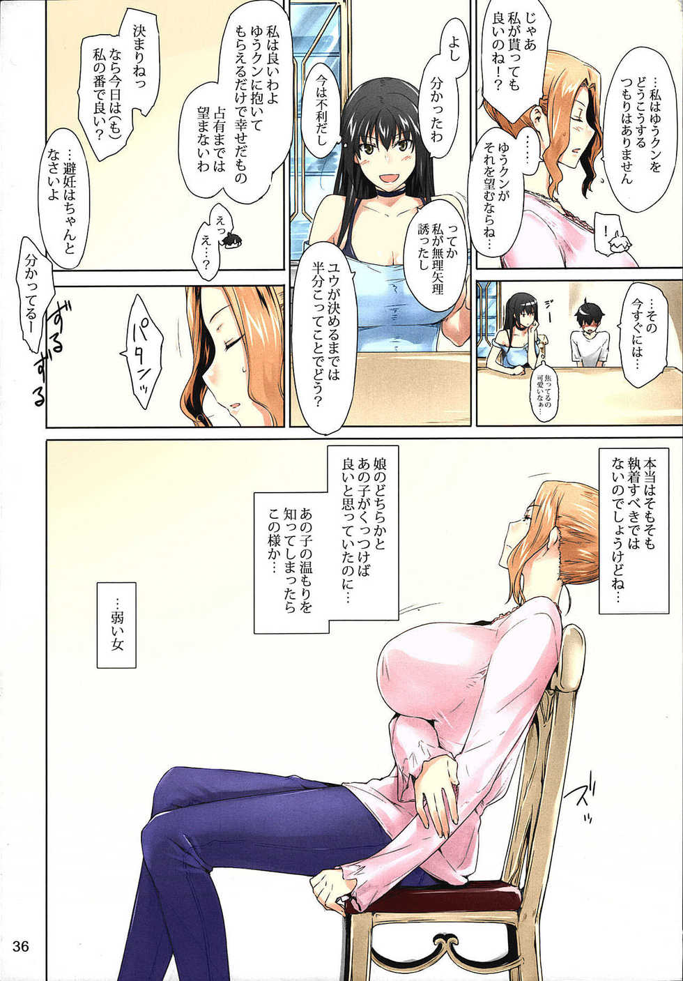 (C86) [MTSP (Jin)] Tachibana-san-chi no Dansei Jijou Matome Ban [Colorized] [Decensored] - Page 36