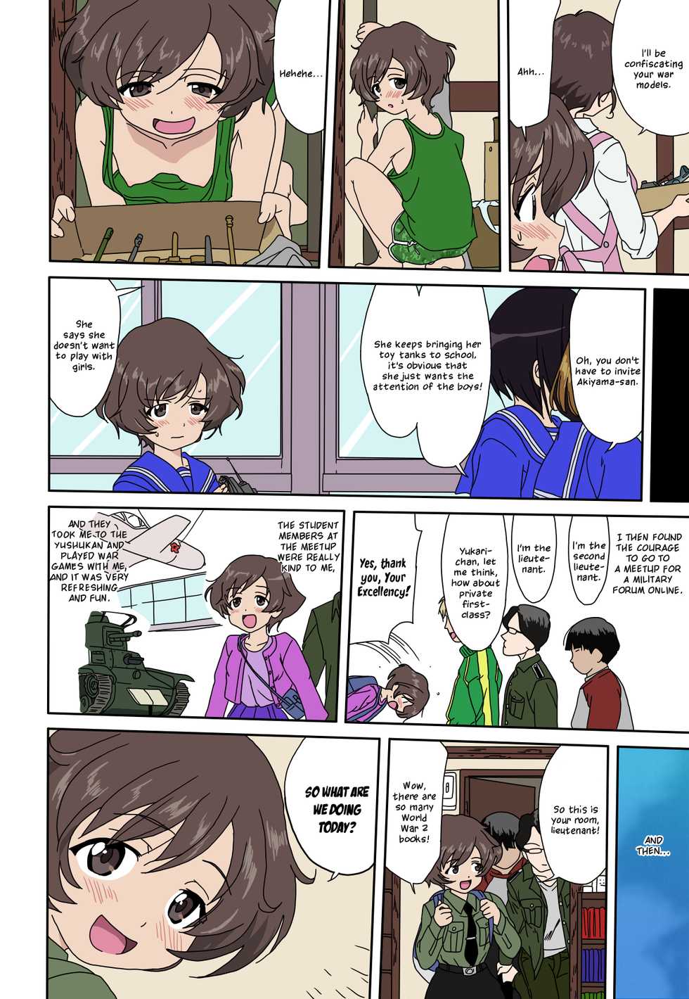 (C84) [Takotsuboya (TK)] Yukiyukite Senshadou (Girls und Panzer) [English] [N04h] [Colorized] [Decensored] - Page 19