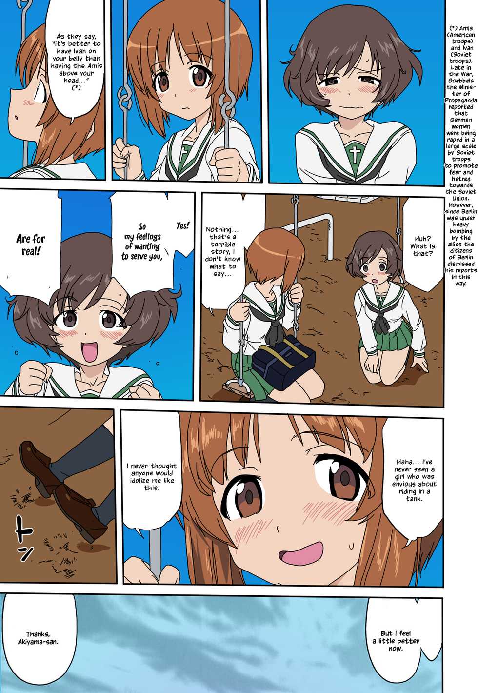 (C84) [Takotsuboya (TK)] Yukiyukite Senshadou (Girls und Panzer) [English] [N04h] [Colorized] [Decensored] - Page 26