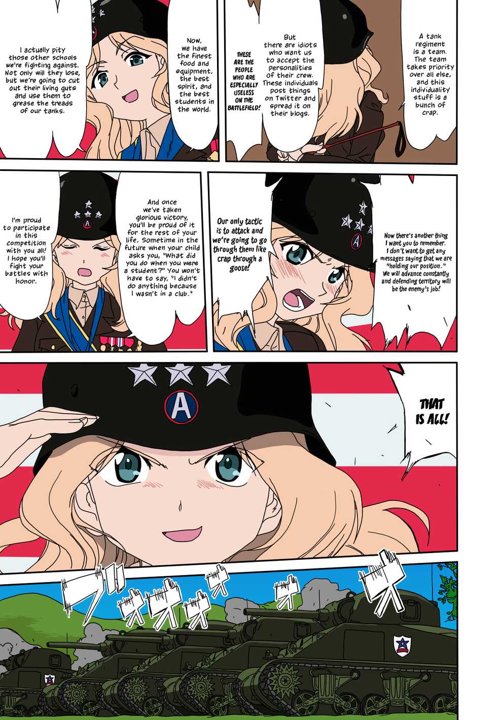 (C84) [Takotsuboya (TK)] Yukiyukite Senshadou (Girls und Panzer) [English] [N04h] [Colorized] [Decensored] - Page 34