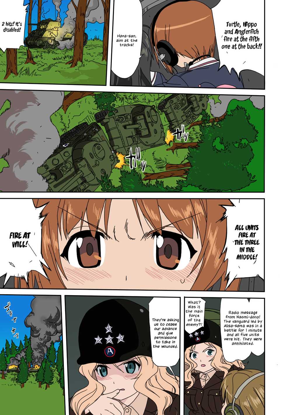 (C84) [Takotsuboya (TK)] Yukiyukite Senshadou (Girls und Panzer) [English] [N04h] [Colorized] [Decensored] - Page 40