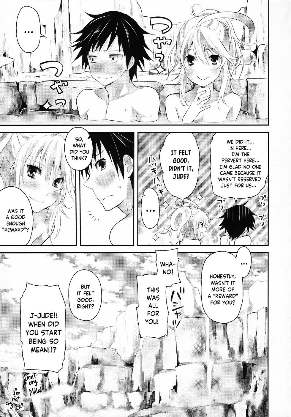 (CCOsaka92) [Aerial Soul (Shiina)] Gohoubi no Ataekata - Onsen Hen | How to give a reward - Hot spring edition (Tales of Xillia 2) [English] - Page 20