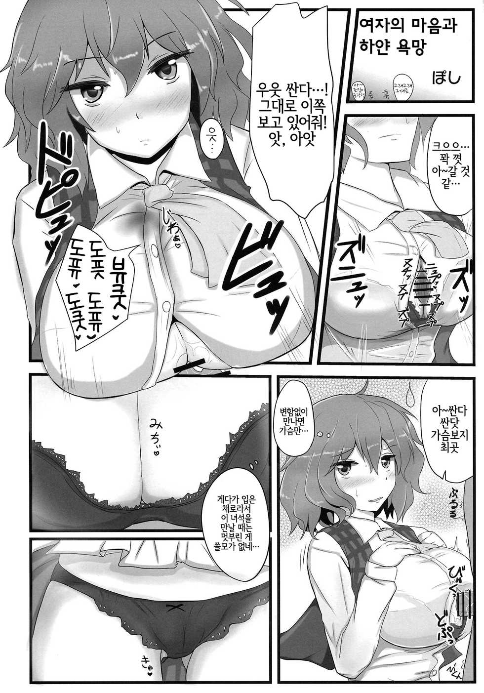 (Yarinsai 3) [Mousouzoku no Soukutsu (Various)] Yuuka Kuro Shitagi Goudoushi Kuro Himawari Chuui Keihou (Touhou Project) [Korean] [LWND] - Page 14