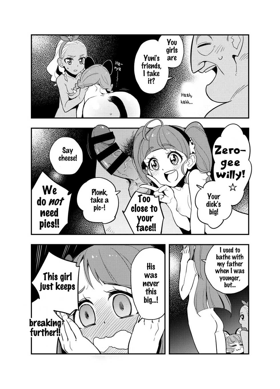 [Peshipeshi Handle (Uko)] Wakusei Supponpon ni Yattekita StaPre no Gag Manga | A Trip to Planet Starkers: a StaPre Gag Manga (Star Twinkle Precure) [English] - Page 9