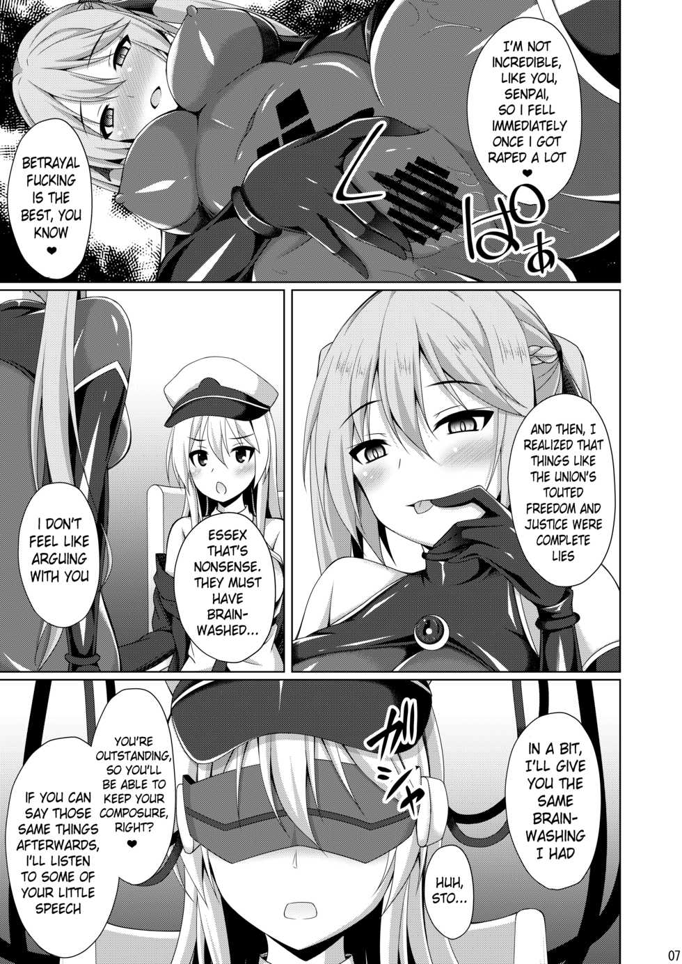 (C97) [Imitation Moon (Narumi Yuu)] Jiyuu no Tsubasa wa Kairaku ni Ochiru - FALLEN WINGS | The Wings of Freedom Fall to Pleasure   (Azur Lane) [English] [Pangean] - Page 6