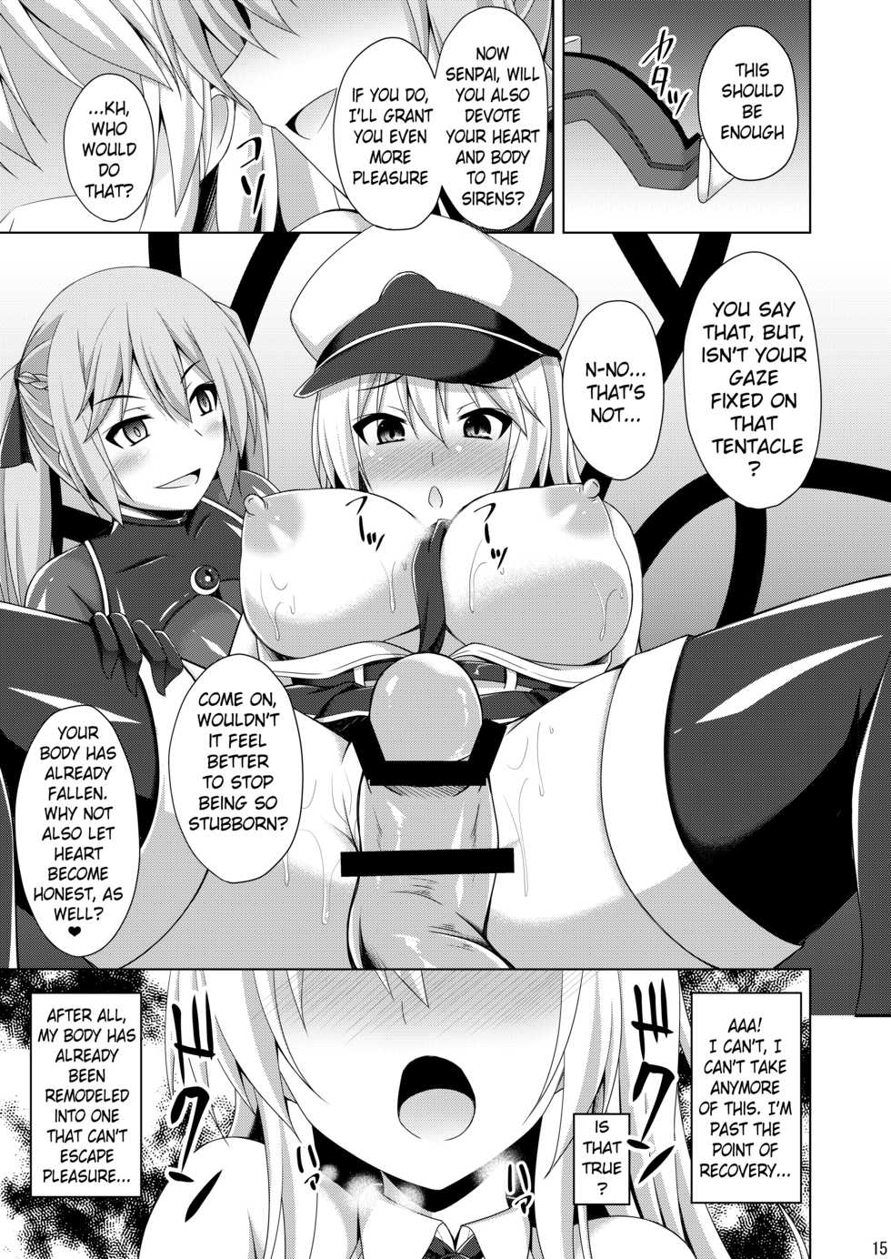 (C97) [Imitation Moon (Narumi Yuu)] Jiyuu no Tsubasa wa Kairaku ni Ochiru - FALLEN WINGS | The Wings of Freedom Fall to Pleasure   (Azur Lane) [English] [Pangean] - Page 14