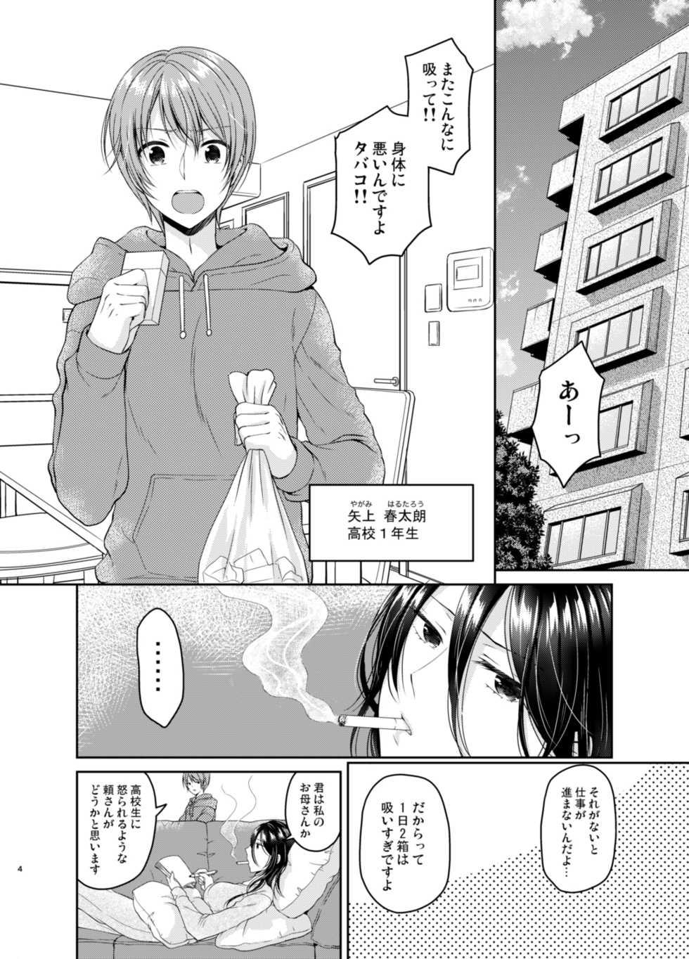 [Honey Bunny (Kohachi)] Ore no Chikubi wa Tabako no Kawari ni Narimasen!! [Digital] - Page 3