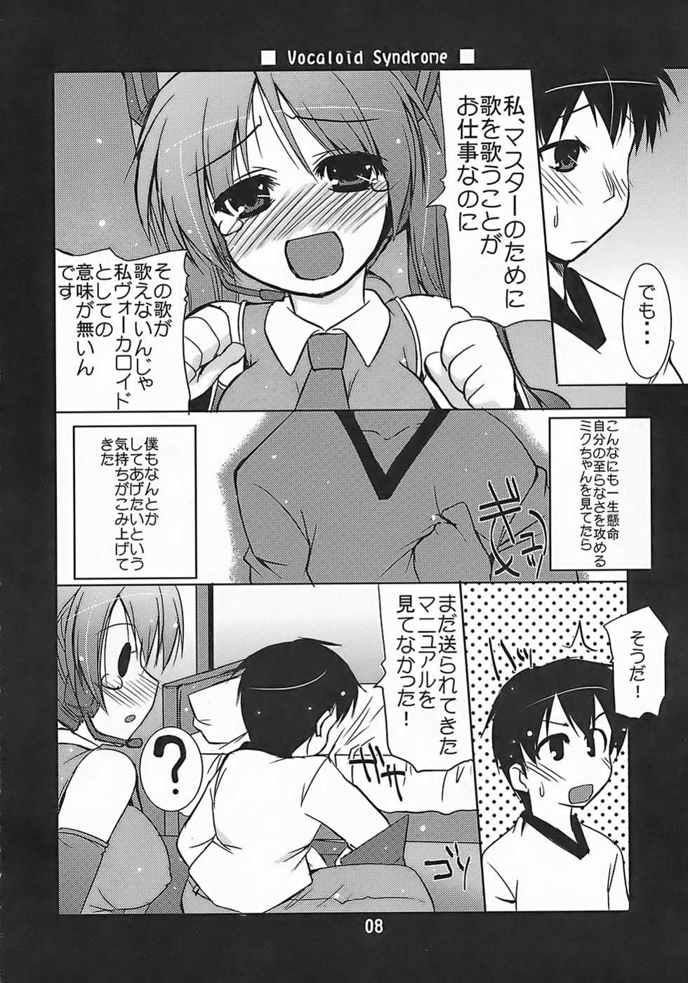 (C73) [Hard Puncher Maniax (Shibahara Gocho)] Vocaloid Shoukougun (VOCALOID2) - Page 7