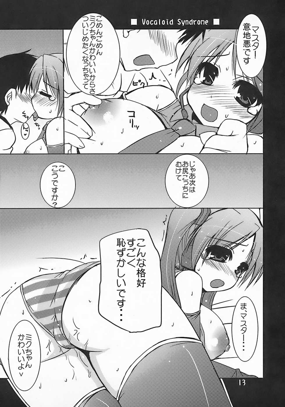 (C73) [Hard Puncher Maniax (Shibahara Gocho)] Vocaloid Shoukougun (VOCALOID2) - Page 12