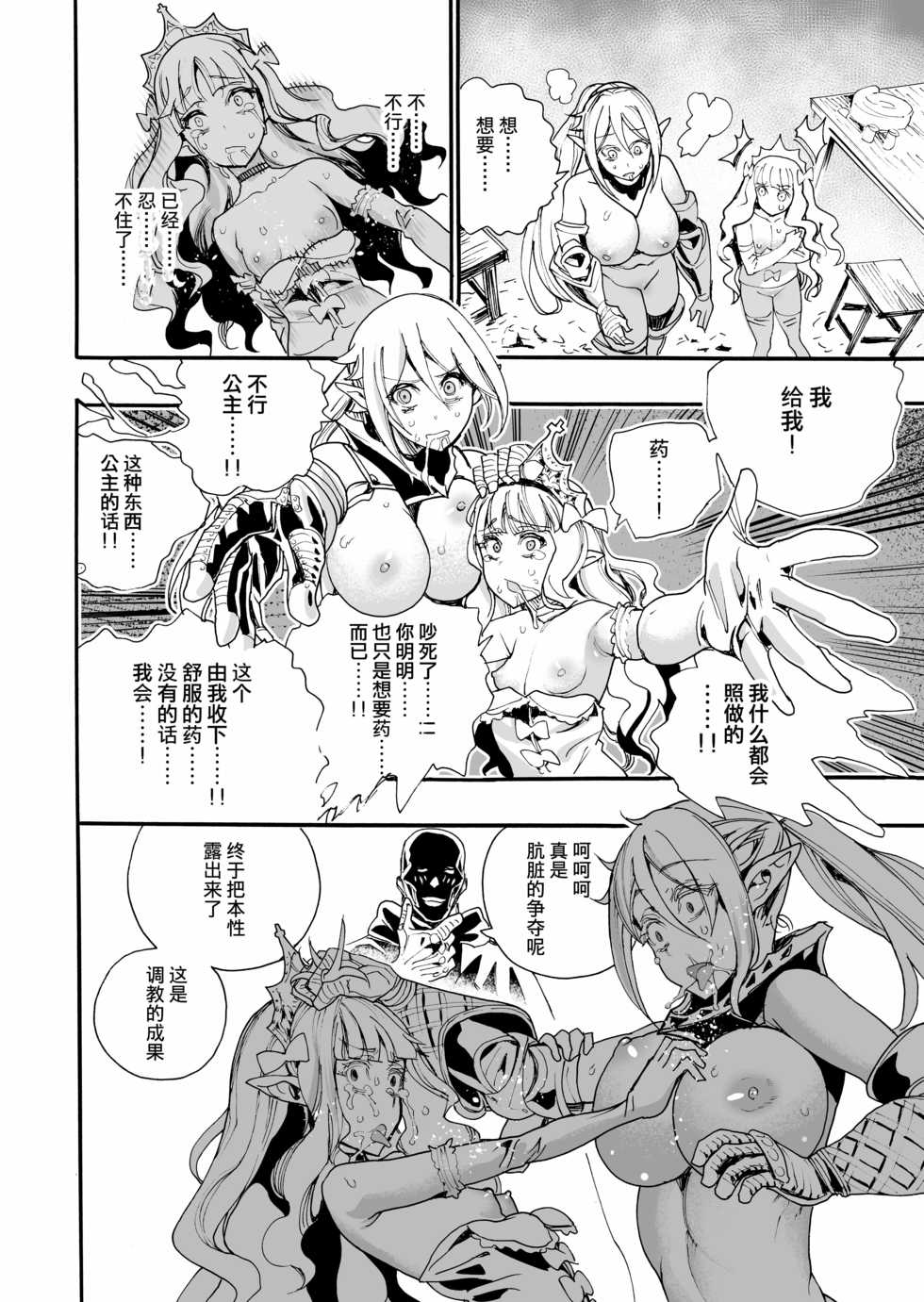 [Nippa Takahide] Kimeseku Oujo to Kowasareta Kishidan - The Princess and the Broken Order [Chinese] [不可视汉化] - Page 25