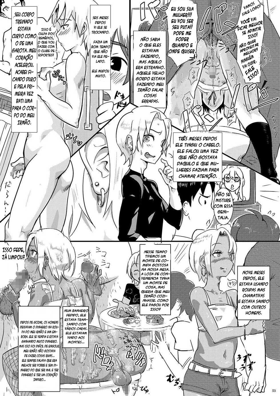 [Shoshi Magazine Hitori (Gomabura)] Ochi Ani (Temptation) [Portuguese-BR] - Page 3