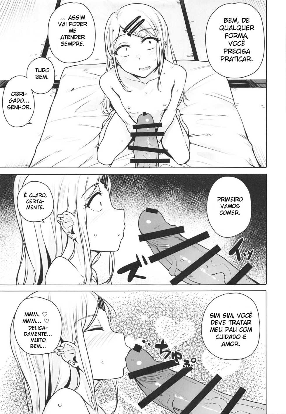 (COMIC1☆15) [wakamaker (wakamesan)] Saya-chan no ga Ichiban Oishii (Dagashi Kashi) [Portuguese-BR] [Tsukai Scan] - Page 5