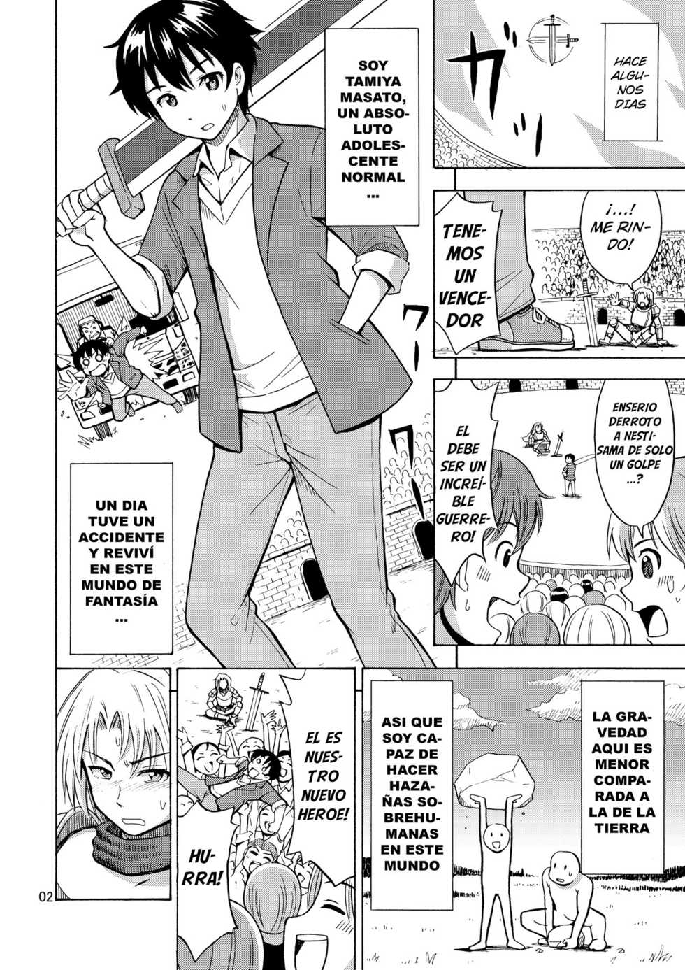 [Yoshida Gorou Shoukai (Yoshida Gorou)] Yuusha wa Onnanoko ni Naru Noroi o Kakerareta! [Spanish] [GB Scans] [Digital] - Page 4