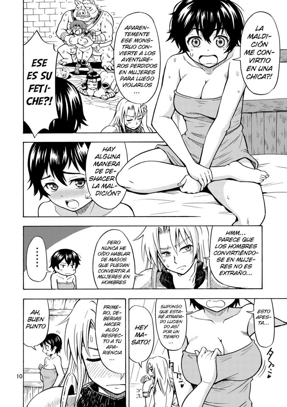 [Yoshida Gorou Shoukai (Yoshida Gorou)] Yuusha wa Onnanoko ni Naru Noroi o Kakerareta! [Spanish] [GB Scans] [Digital] - Page 12