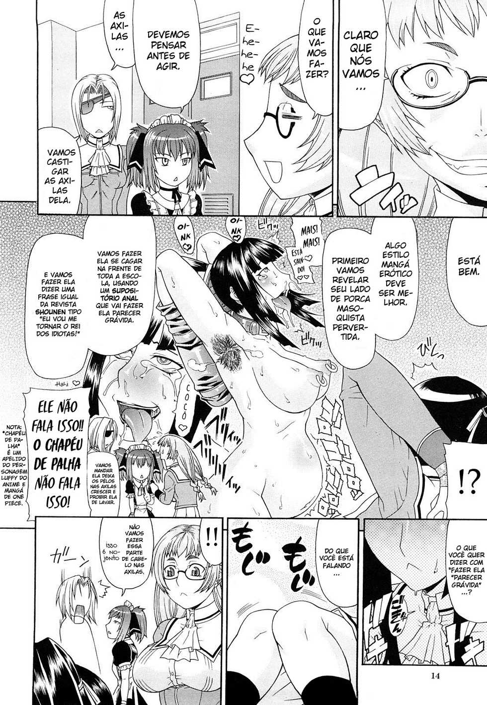 [Gura Nyuutou] Futa Mata [Portuguese-BR] [Tsukai Scan] - Page 12