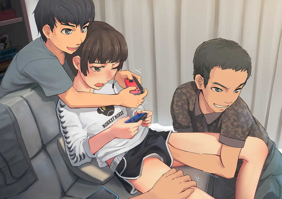 [Hakuyagen] Neko Shota Tenyan no Kyuujitsu (Kintama Utsu Hi) [Japanese, Chinese] - Page 5